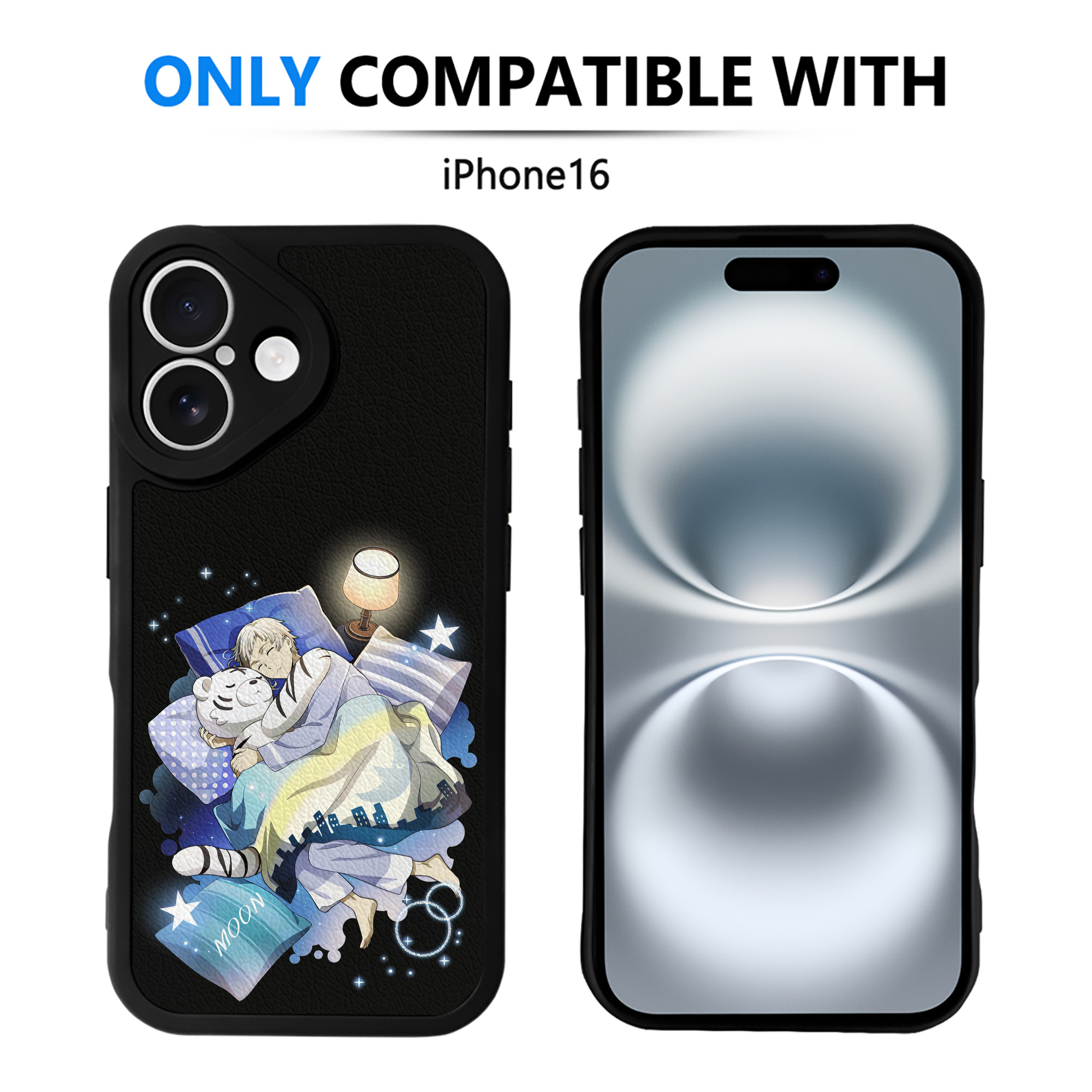 （画像用） 文豪ストレイドッグス Bungo Stray Dogs 【iPhone 16シリーズ対応】シリコンスマホケース（レザー調） 材質：シリコン